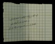 折起来的字条